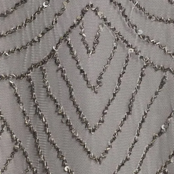 ADRIANNA PAPELL Sequin Mesh Blouson Dress - Picture 2 of 6